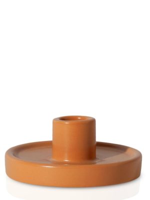 Candle Holders | Desert Sand Margot Ceramic Dinner Candle Holder, Pack of 1 Candle Holders Candle Holders