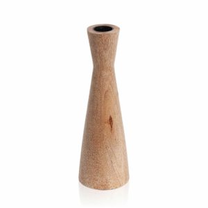 Candle Holders | Natural Forrest 6cm x 19cm Wooden Taper Holder Candle Holders Candle Holders