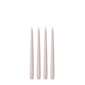 Candles | Antique Pink 25cm Taper, Pack of 4 Candles Antique Pink