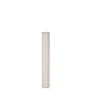 Candles | Antique Pink 3.5cm x 25cm Fluted Pillar Candles Antique Pink