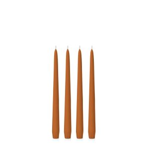 Candles | Baked Clay 25cm Taper, Pack of 4 Candles Baked Clay