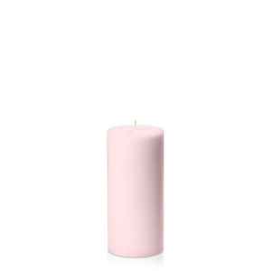 Candles | Blush Pink 7cm x 15cm Pillar Candles Blush Pink