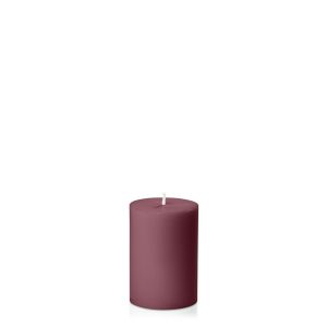 Candles | Burgundy 7cm x 10cm Pillar Candles Burgundy