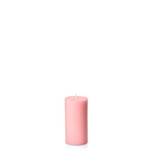 Candles | Coral Pink 5cm x 10cm Slim Pillar Candles Candles