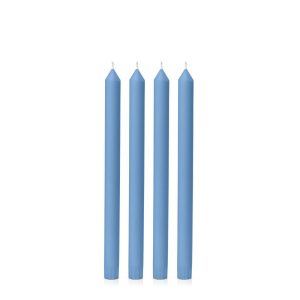 Candles | Dusty Blue 30cm Dinner Candle, Pack of 4 Candles Candles