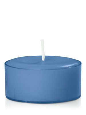 Candles | Dusty Blue Tealight, Pack of 24 Candles Candles