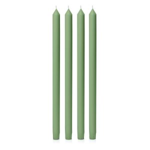 Candles | Green 40cm Dinner Candle, Pack of 4 Candles Candles