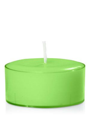 Candles | Lime Tealight, Pack of 24 Candles Candles