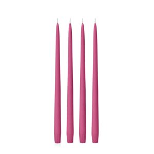 Candles | Magenta 35cm Taper, Pack of 4 Candles Candles