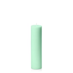 Candles | Mint Green 5cm x 20cm Slim Pillar Candles Candles