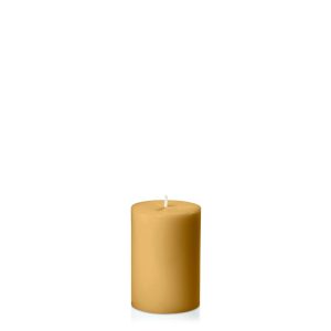 Candles | Mustard 7cm x 10cm Pillar Candles Candles