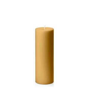 Candles | Mustard 7cm x 20cm Pillar Candles Candles