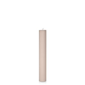 Candles | Nude 3.5cm x 25cm Fluted Pillar Candles Candles