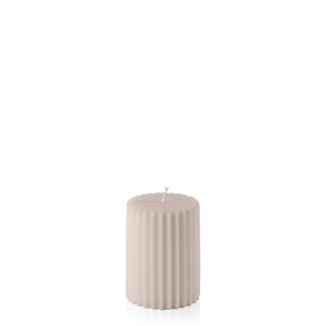 Candles | Nude 7cm x 10cm Fluted Pillar Candles Candles