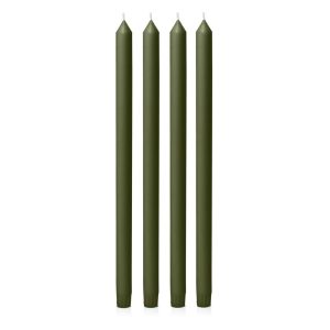 Candles | Olive 40cm Dinner Candle, Pack of 4 Candles Candles