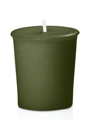 Candles | Olive 4cm x 5cm Votive, Pack of 6 Candles Candles