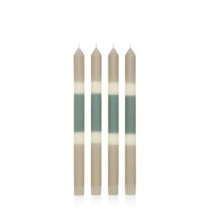 Candles | Olive Grove 30cm Layered Dinner Candle, Pack of 4 Candles Candles