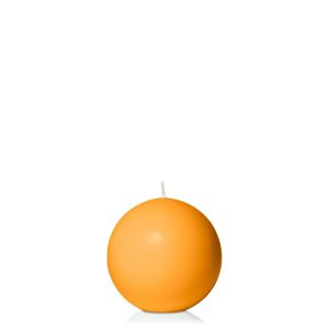 Candles | Orange 7.5cm Sphere Candle Ball Candles Candles