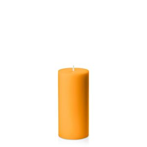 Candles | Orange 7cm x 15cm Pillar Candles Candles