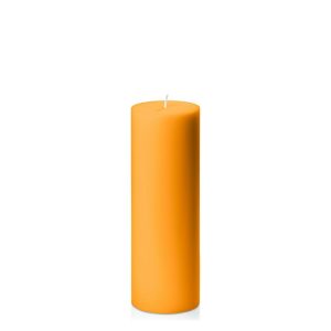 Candles | Orange 7cm x 20cm Pillar Candles Candles