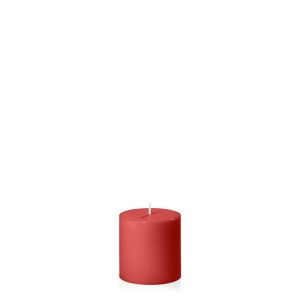 Candles | Red 7cm x 7cm Pillar Candles Candles