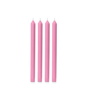 Candles | Rose Pink 30cm Dinner Candle, Pack of 4 Candles Candles