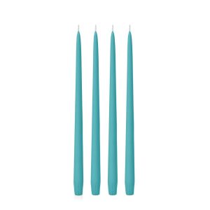 Candles | Teal 35cm Taper, Pack of 4 Candles Candles