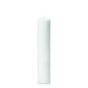 Candles | White 5cm x 25cm Slim Pillar Candles Candles