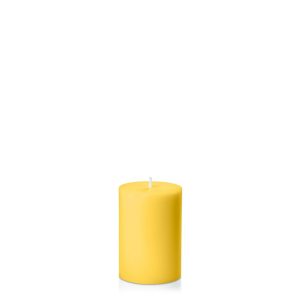 Candles | Yellow 7cm x 10cm Pillar Candles Candles