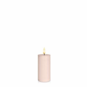 LED Candles | Vintage Rose 5cm x 10cm LED Pillar, Pack of 1 Candles LED Candles