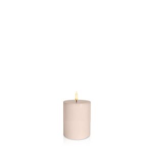 LED Candles | Vintage Rose 8cm x 10cm LED Pillar, Pack of 1 Candles LED Candles