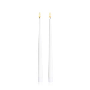 LED Candles | White 31cm LED Taper Candle, Pack of 2 Candles LED Candles