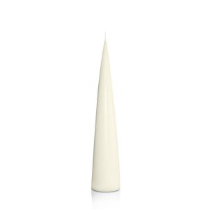 Candles | Ivory 4.4cm x 25cm Cone Candle Candles Candles