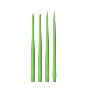 Candles | Lime 35cm Taper, Pack of 4 Candles Candles