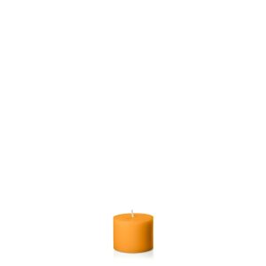 Candles | Orange 5cm x 4cm Slim Pillar Candles Candles